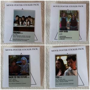 $1 each - Movie Poster Sticker Pack (1 sticker/pk)